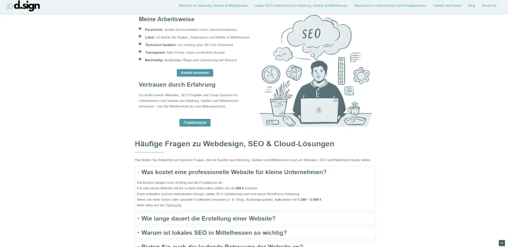 moderne_website moderne und professionelle Website am Beispiel der Website von be d.sign
